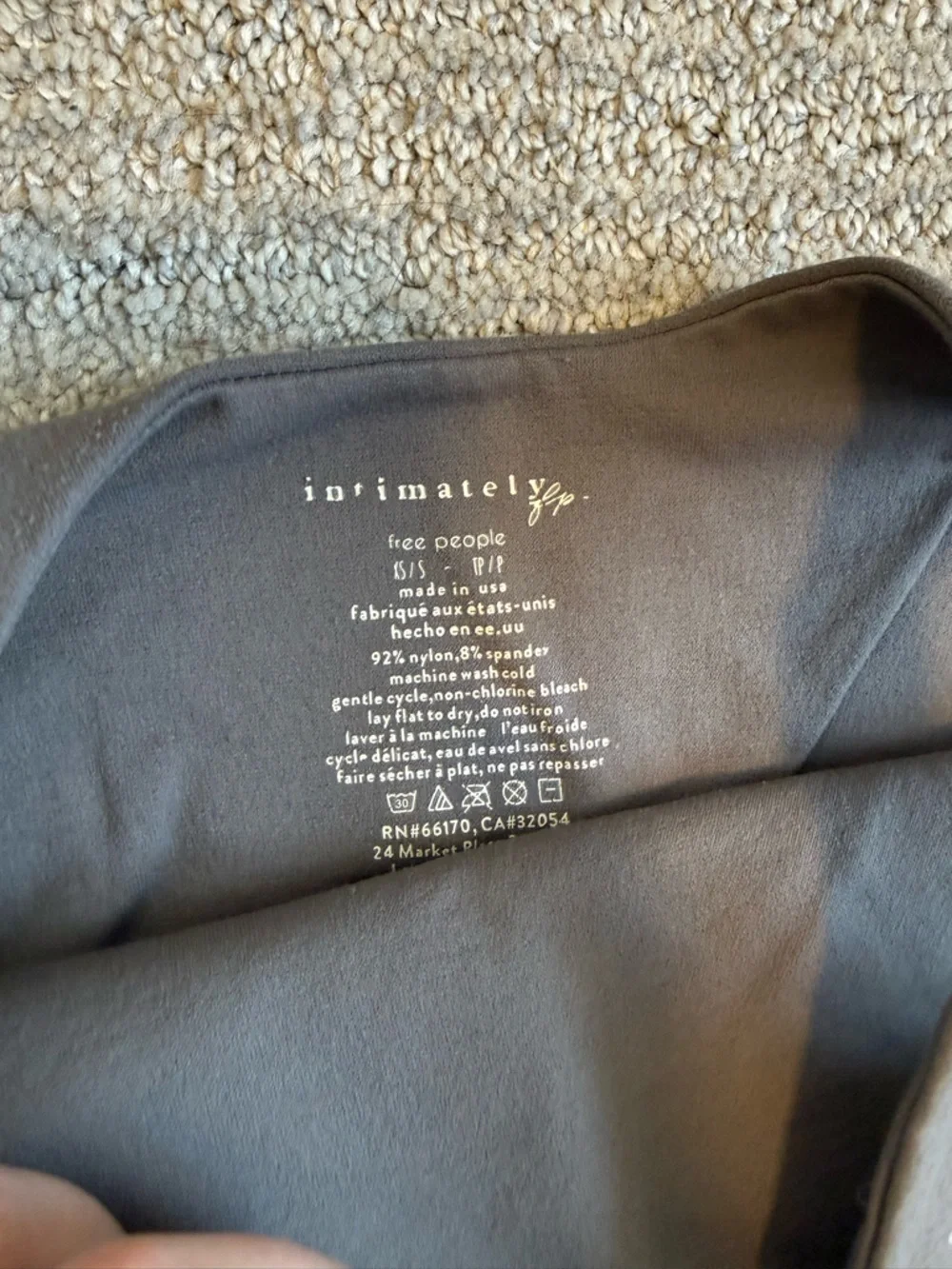 Free People Ribbed Tank Set - Black & Taupe - Picture 2 of 3